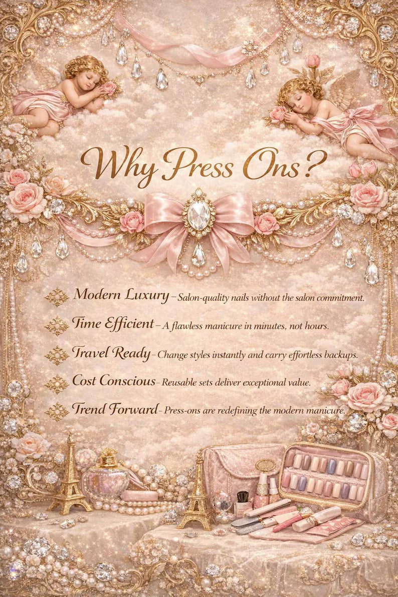 Opaline de Versailles Press On Nails | Pastel Chrome Shimmer | Rainbow Princess Nails